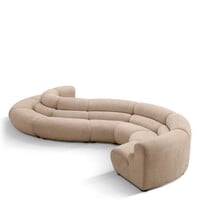 Modular Sofa Lindau Outside Corner Lyssa Sand Black Feet - 68cm