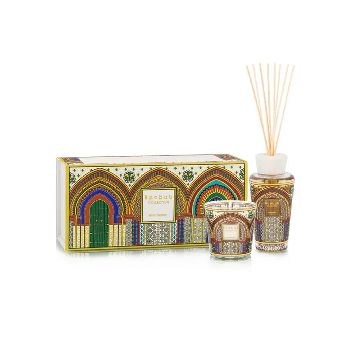 Baobab Giftbox Marrakech - Geurkaars en Totem Baobab Giftbox Marrakech - Geurkaars en Totem