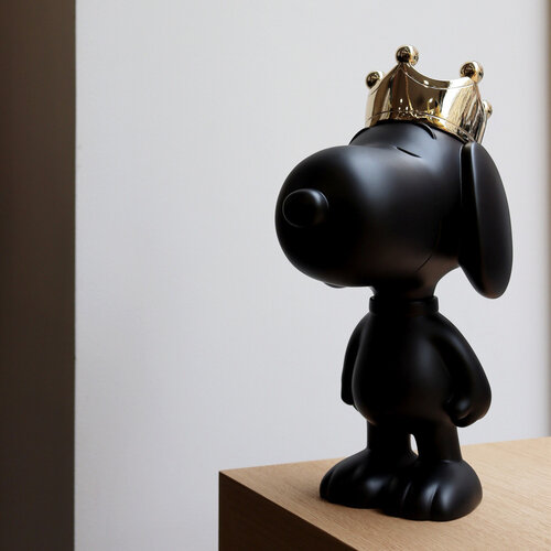 Leblon Delienne Snoopy Crown Black and Gold - Small (31 cm) Leblon Delienne Snoopy Crown Black and Gold - Small (31 cm)