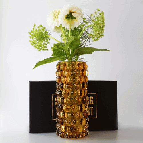 Skogsberg & Smart Hurricane Boule Vase - Amber (22 cm) Skogsberg & Smart Hurricane Boule Vase - Amber (22 cm)