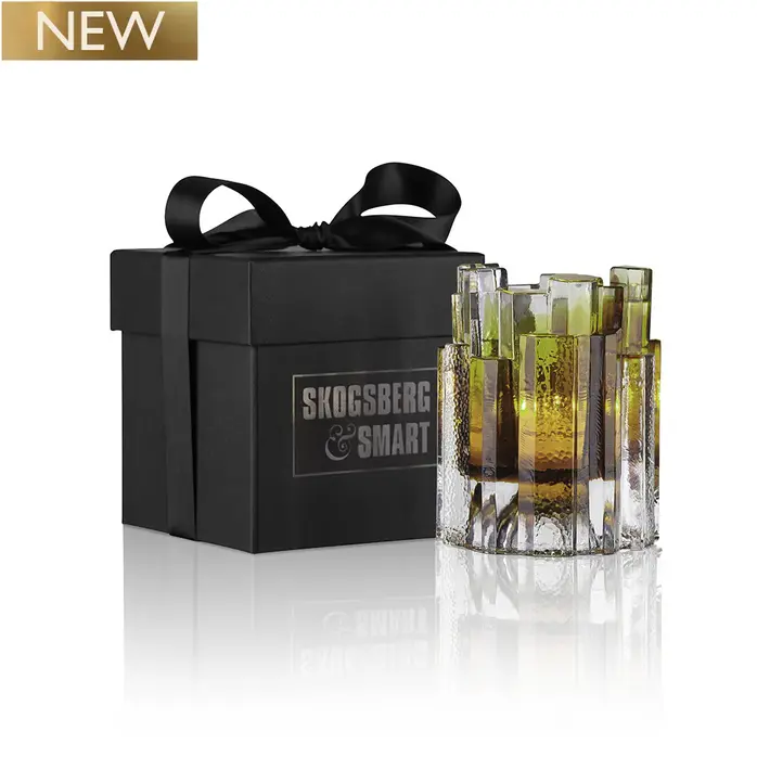 Skogsberg & Smart Hurricane Lamp Rock - Olive (12 cm)