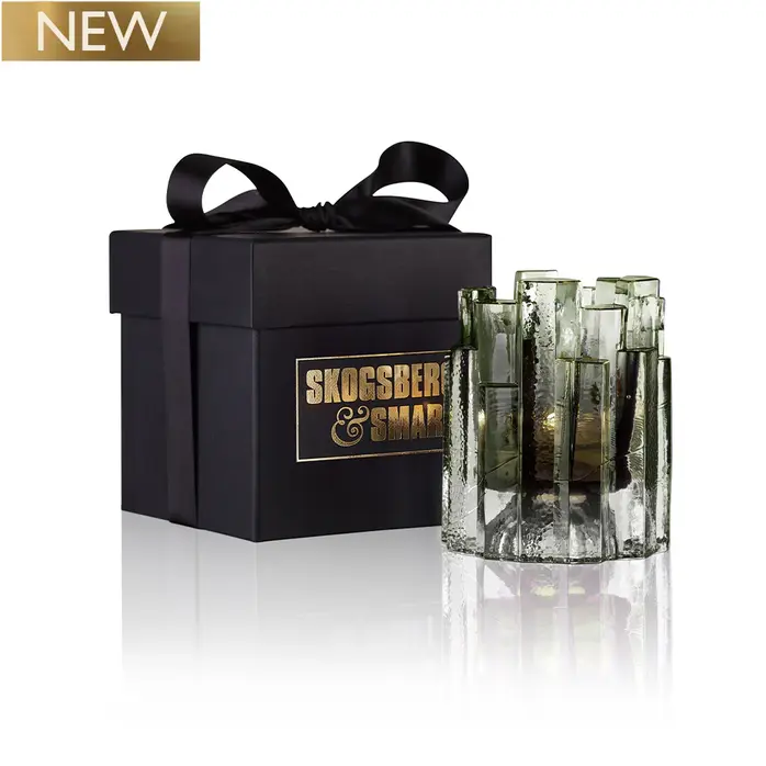 Skogsberg & Smart Hurricane Lamp Rock - Sage (12 cm)