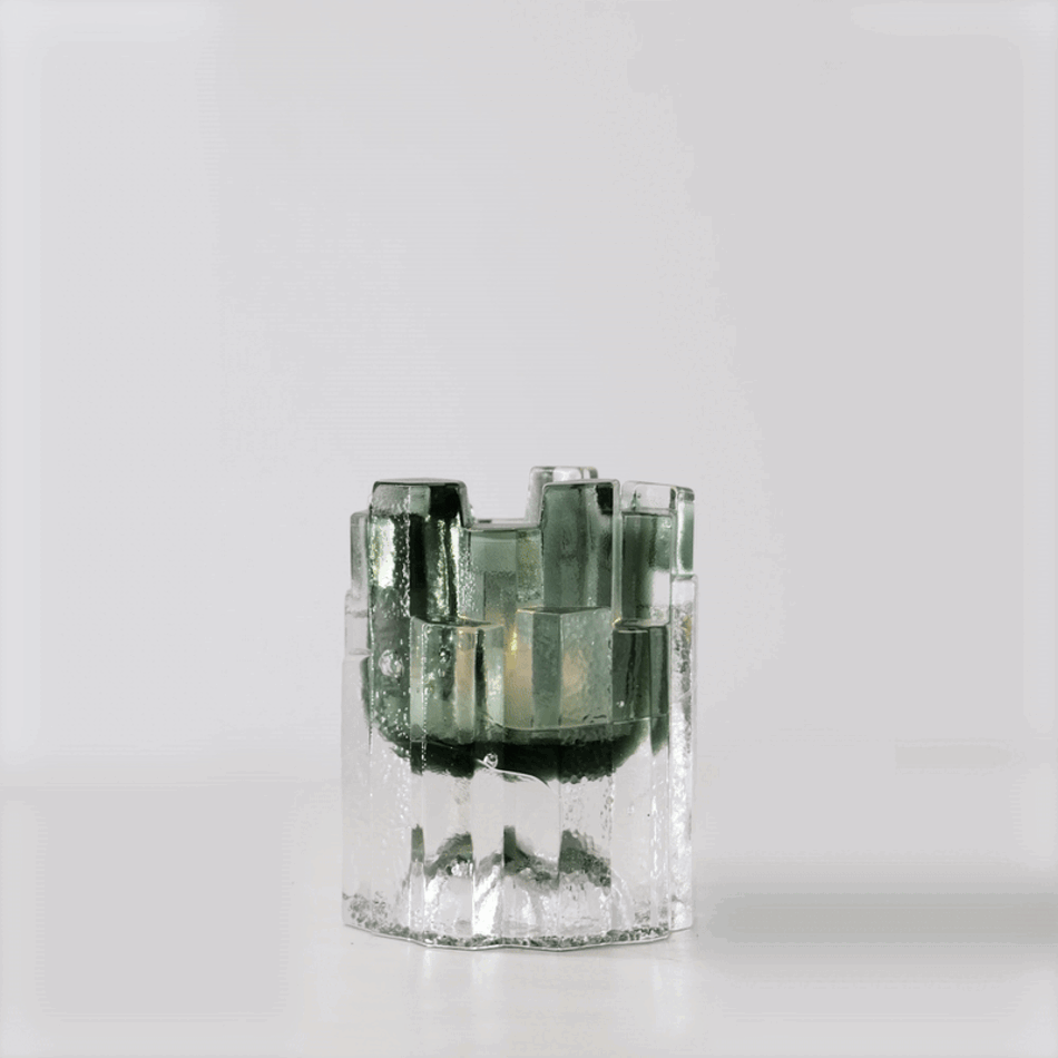 Skogsberg & Smart Hurricane Lamp Rock - Sage (12 cm) Skogsberg & Smart Hurricane Lamp Rock - Sage (12 cm)