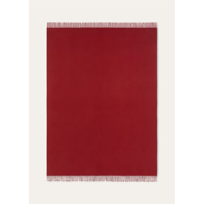 Loro Piana Interiors Unito Blanket Cashmere Lipstick Red Loro Piana Interiors Unito Blanket Cashmere Lipstick Red