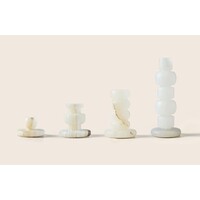Candle Holder Soothing White - onyx - Large (8W x 12H)