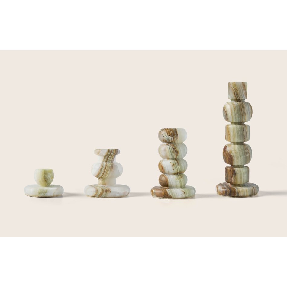 Zaconi Candle Holder Serene Green - onyx - Small (8W x 4H) Zaconi Candle Holder Serene Green - onyx - Small (8W x 4H)