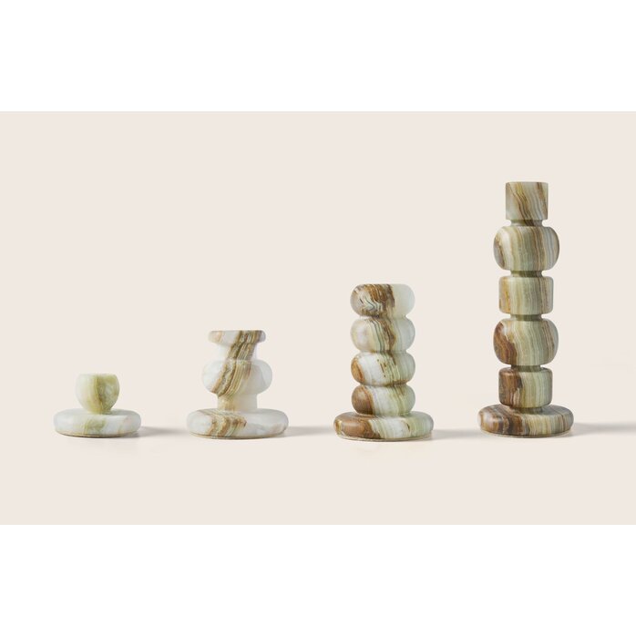 Zaconi Candle Holder Serene Green - onyx - Medium (8W x 8H)