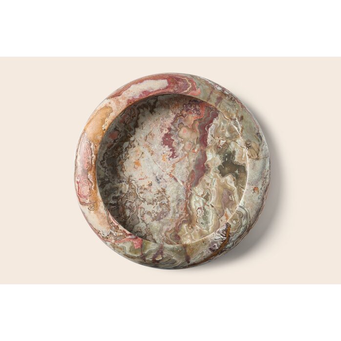 Zaconi Bowl Beignet Chestnut Amber - onyx - Medium (50W x 8H)