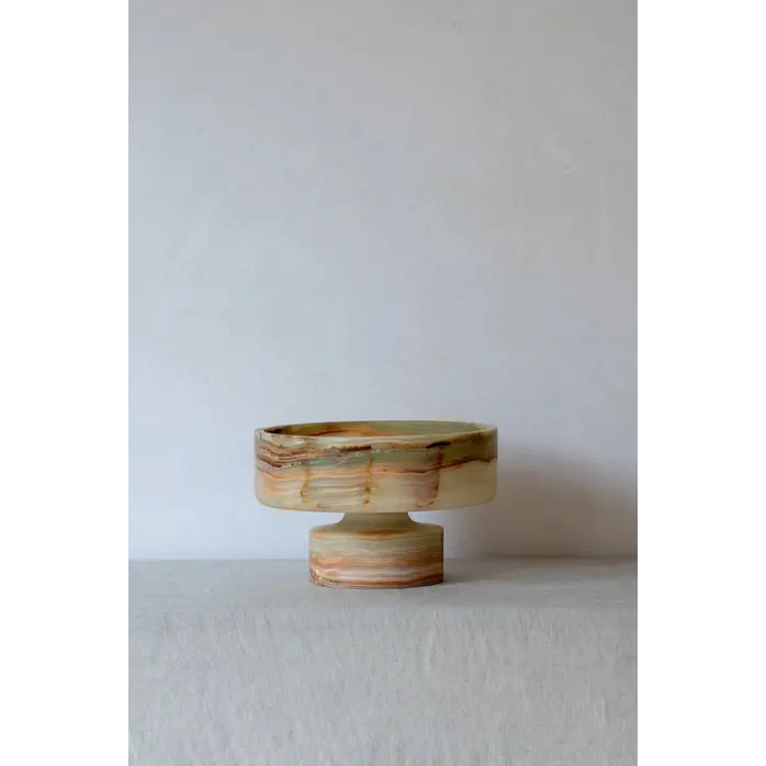 Zaconi High Bowl Rive Verdant Bloom - onyx - Small (27W x 17H)