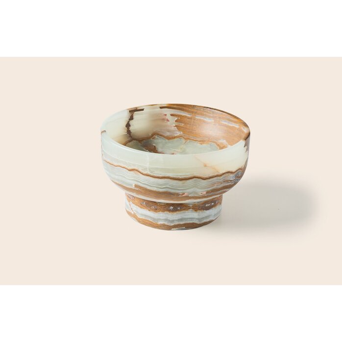 Zaconi High Bowl Caldera Desert Rose - onyx - Small (27W x 17H)