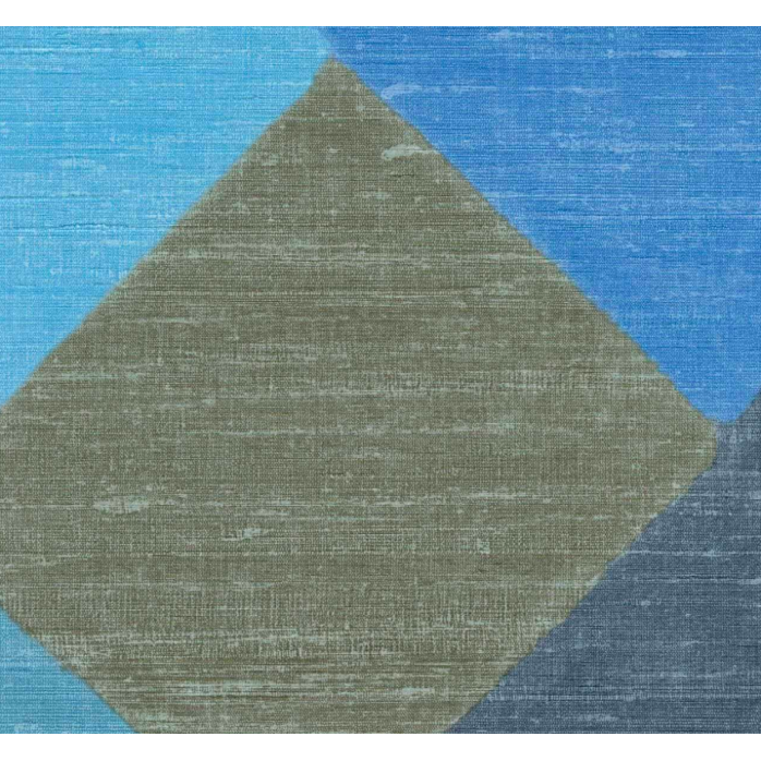 Élitis Twill Behang Ombre d'oasis – Élitis | Luxe Geometrisch Vinylbehang met Textielstructuur