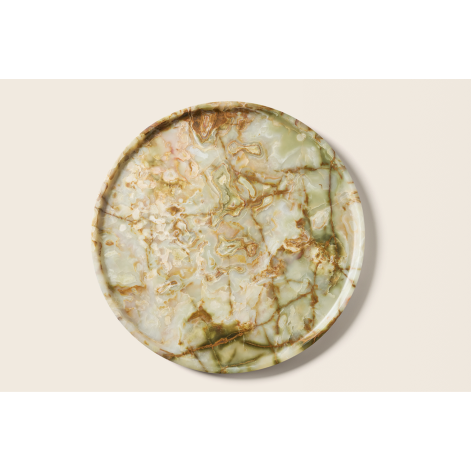 Zaconi Tray Livelli Serene Green - Onyx - Small (30W x 3H) Zaconi Tray Livelli Serene Green - Onyx - Small (30W x 3H)