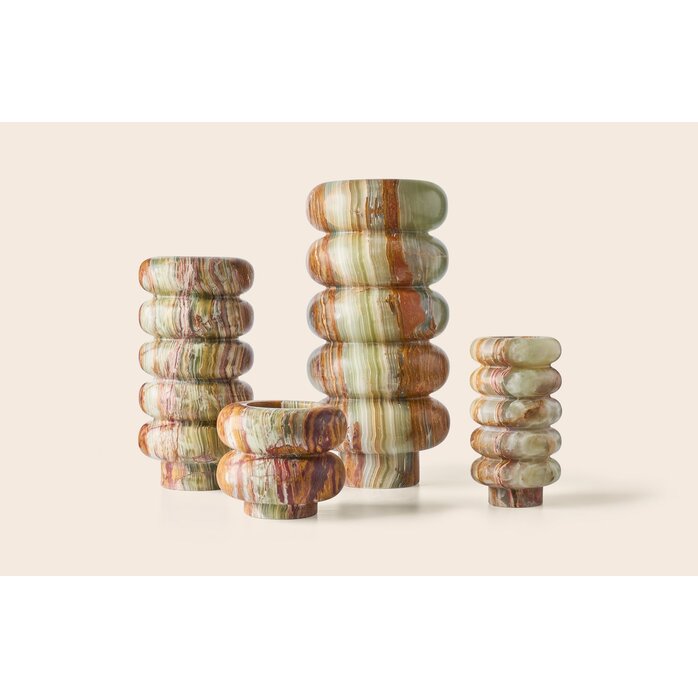 Zaconi Vase Veli Forest Veil - Onyx - Large (21.5W x 45H)