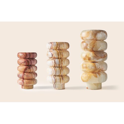 Zaconi Vase Veli Sunrise - Onyx - Medium (17W x 34H) Zaconi Vase Veli Sunrise - Onyx - Medium (17W x 34H)