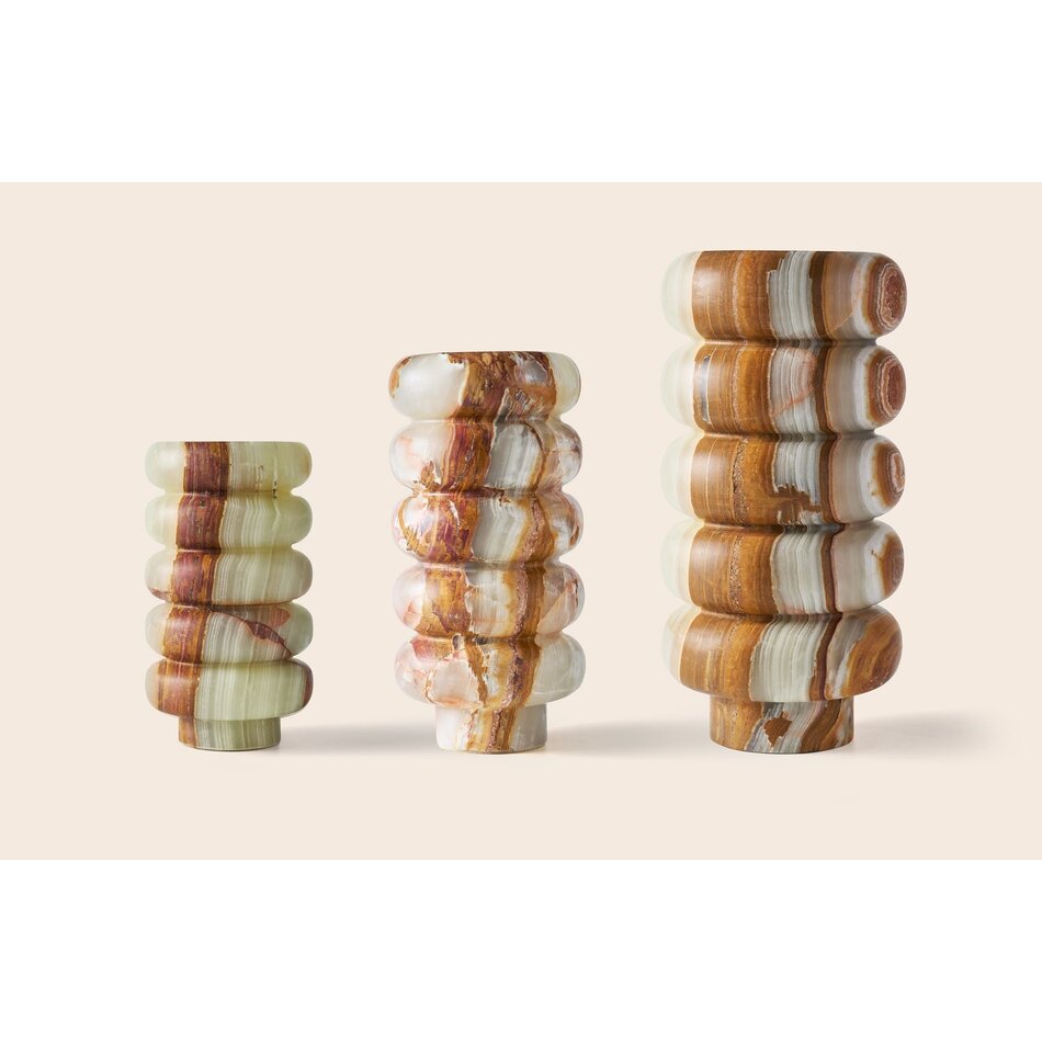 Zaconi Vase Veli Desert Rose - Onyx - Small (12.5W x 22.5H) Zaconi Vase Veli Desert Rose - Onyx - Small (12.5W x 22.5H)