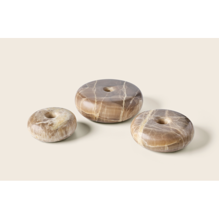 Zaconi C-Holder Sora Cairn Open Veined Soil - Onyx - Small (12W x 5H)