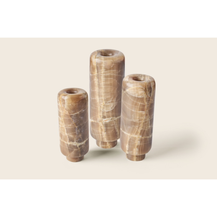 Zaconi C-Holder Sora Stem Veined Soil - Onyx - Large (10W x 28H)