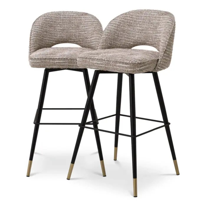 Eichholtz Barstool Cliff Set Of 2 - Mademoiselle beige