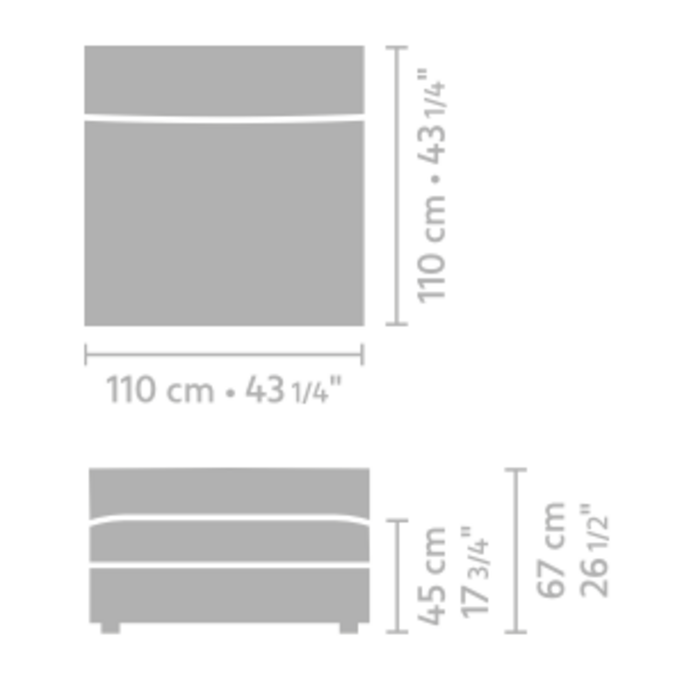 Linteloo Hamptons central element 110 x 110 - Stof Cat PG3