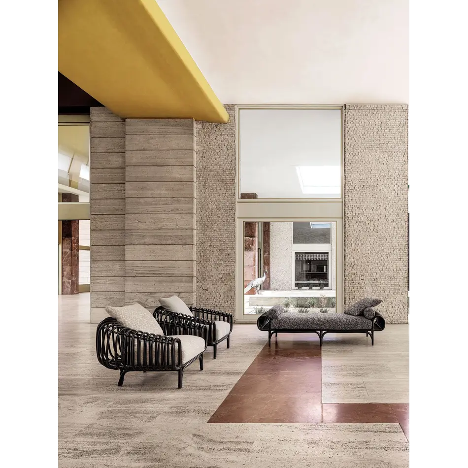 Frigerio Pan Armchair - Sculptural Design Armchair with Crafted Wickerwork