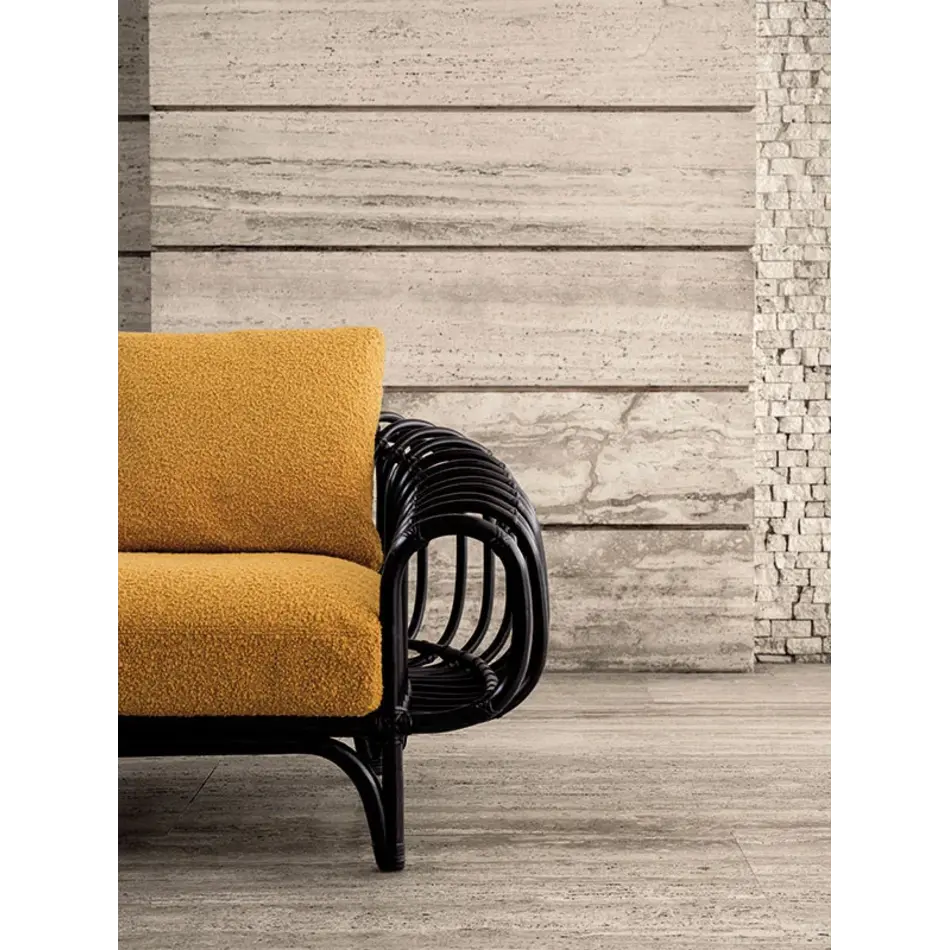 Frigerio Pan Armchair - Sculptural Design Armchair with Crafted Wickerwork