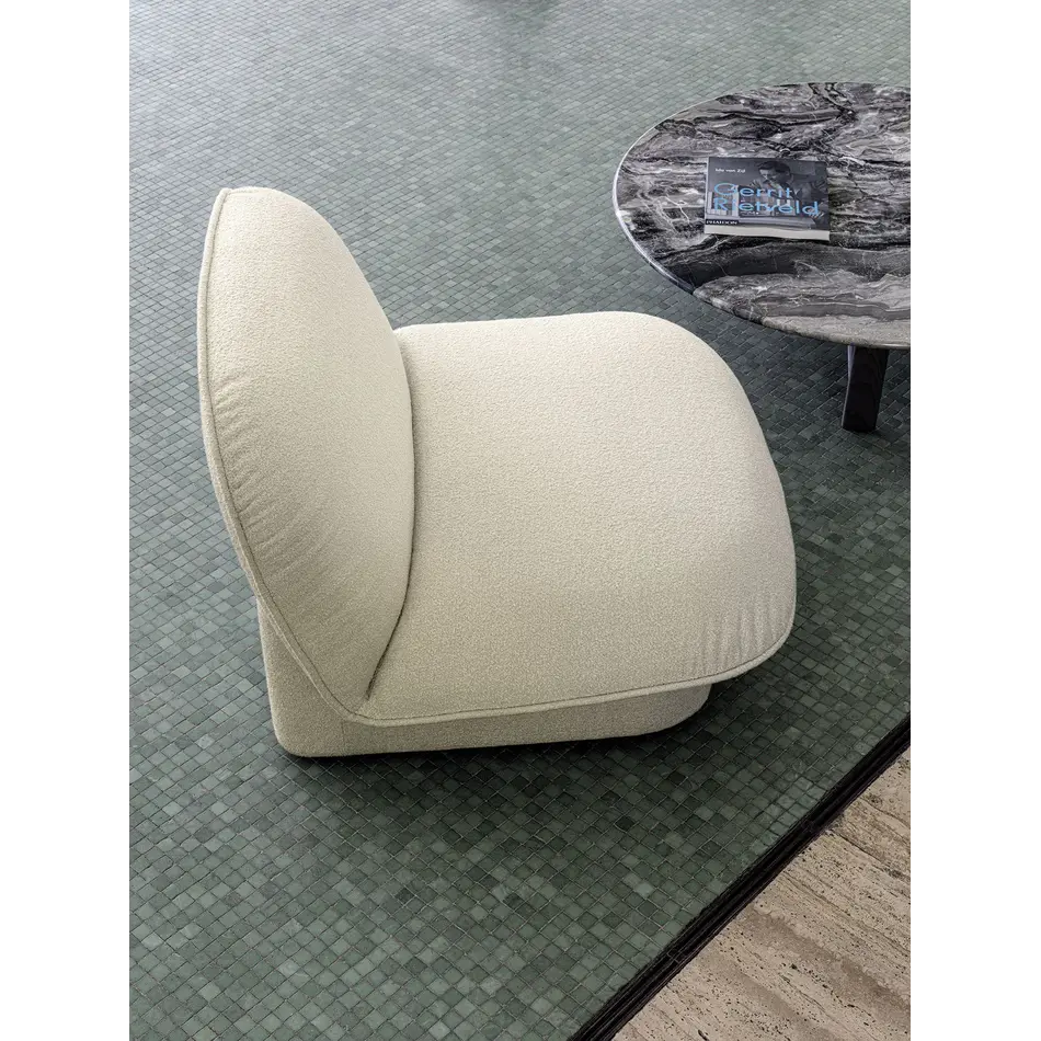 Frigerio Clara Lounge Chair - Elegant Design Armchair with Forward Sloping Silhouette