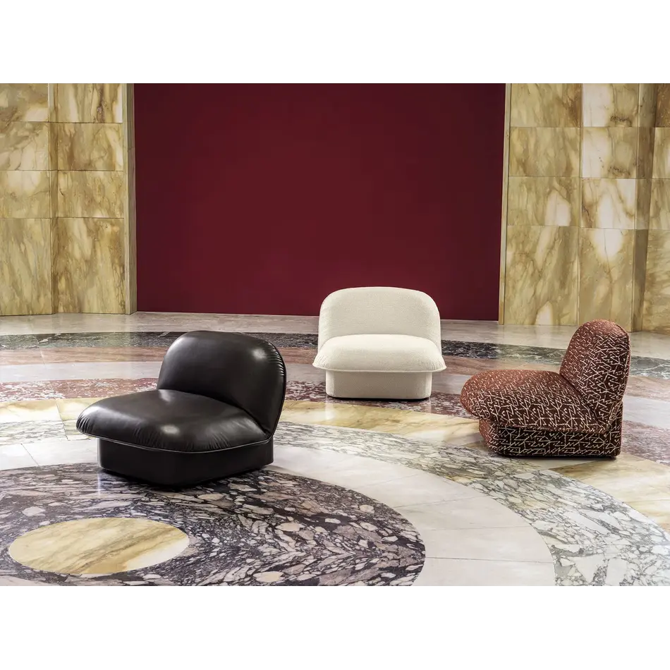 Frigerio Clara Lounge Chair - Elegant Design Armchair with Forward Sloping Silhouette