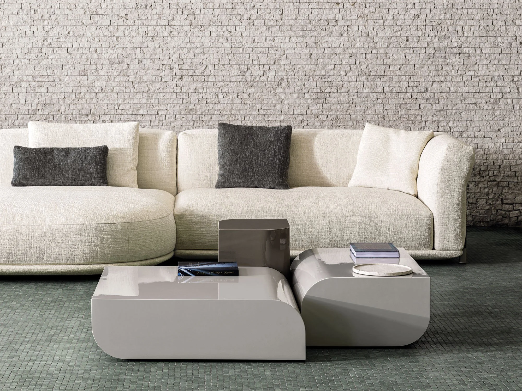 Frigerio Tom Side Tables - Design Tables in High Gloss Lacquer with ...