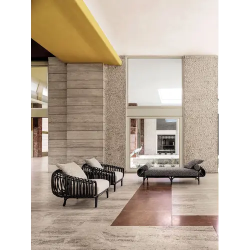 Frigerio Pan Daybed – Sculpturale Design Daybed in Gebogen Rietwerk