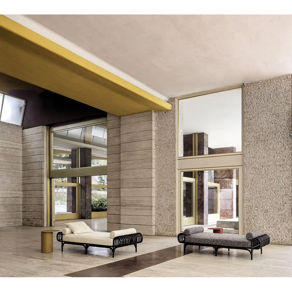 Frigerio Pan Daybed – Sculpturale Design Daybed in Gebogen Rietwerk