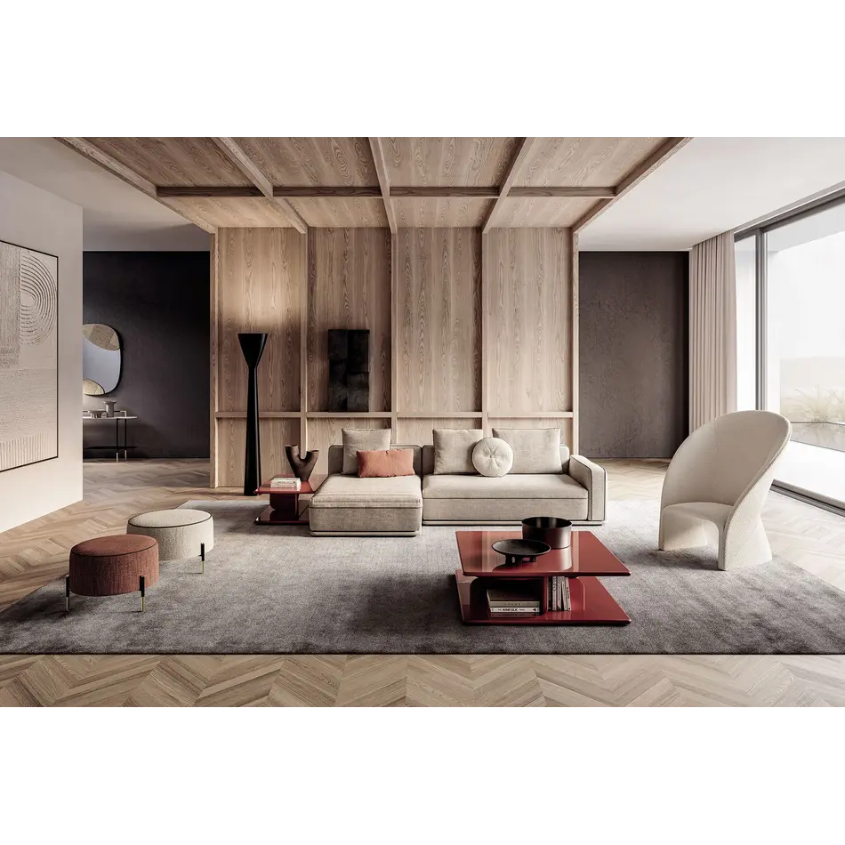 Frigerio Dao Soft Modular Sofa - Luxury Design Sofa with Soft Volumes and High Comfort