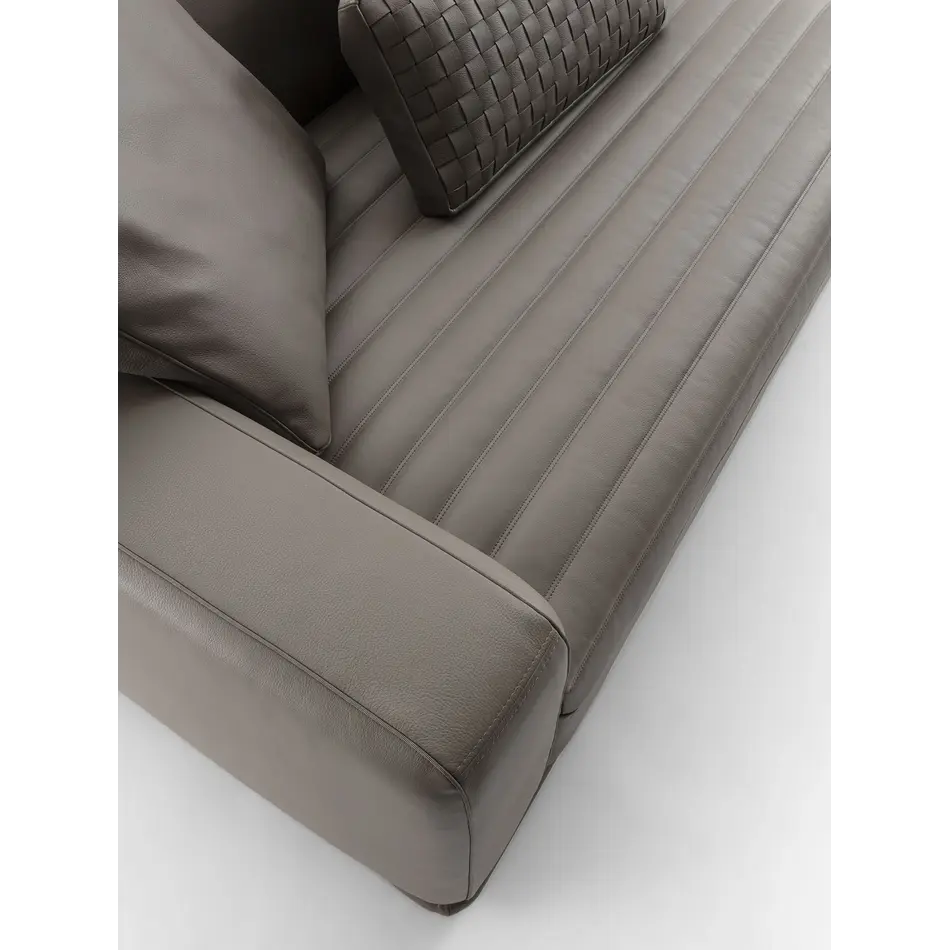 Frigerio Eddie Modular Sofa - Elegant Design Sofa with Leather or Fabric Base