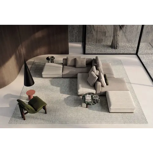 Frigerio Eddie Double Modular Bench - Double-Sided Design Bench with Sculptural Appearance