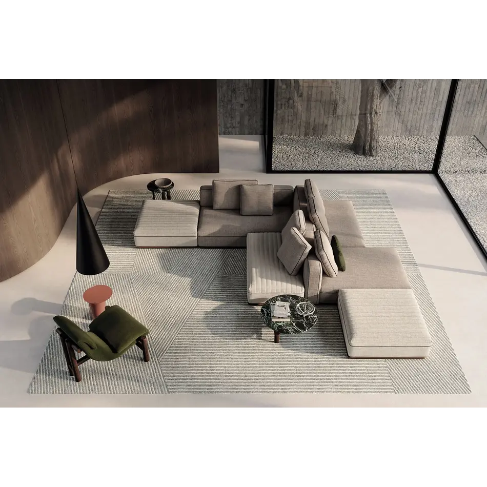 Frigerio Eddie Double Modular Bench - Double-Sided Design Bench with Sculptural Appearance