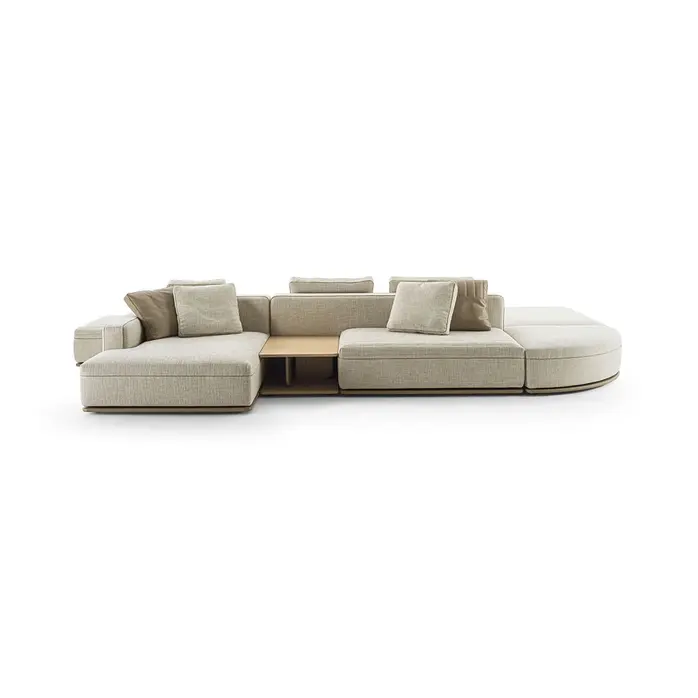 Frigerio Eddie Double Modulaire Bank – Dubbelzijdige Design Bank met Sculpturale Uitstraling