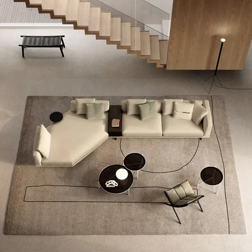 Frigerio Horizon Modular Sofa - Contemporary Platform Sofa with Flexible Configurations