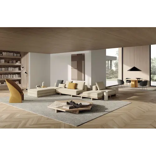 Frigerio View Modular Sofa - Architectural Platform Sofa with Personalizable Accessories