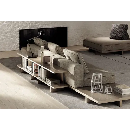 Frigerio View Modular Sofa - Architectural Platform Sofa with Personalizable Accessories
