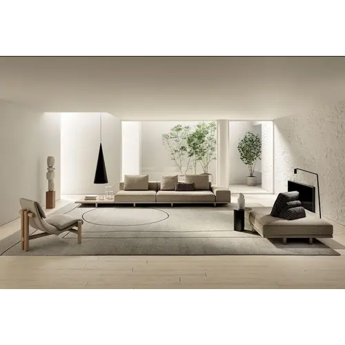 Frigerio View Modular Sofa - Architectural Platform Sofa with Personalizable Accessories