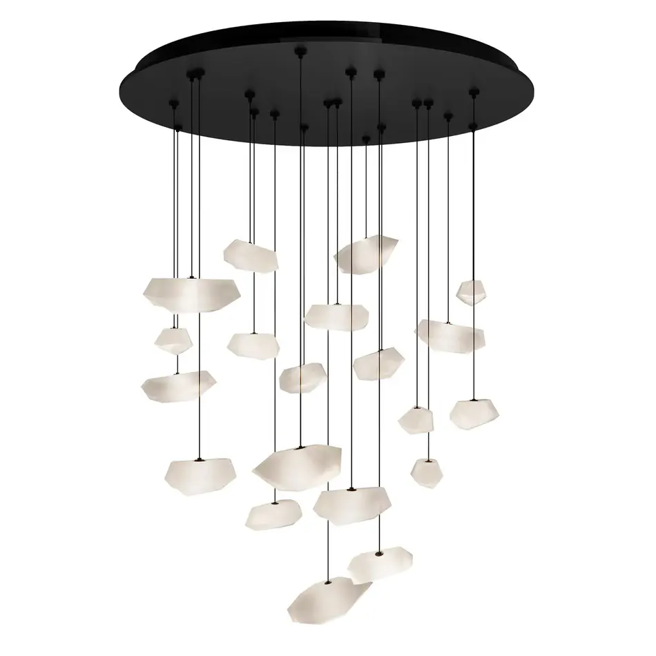 The Grand Interior CHRYSTAL Chandelier - Round Short