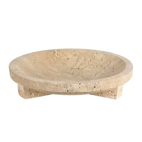 The Grand Interior LINEA Bowl Travertine