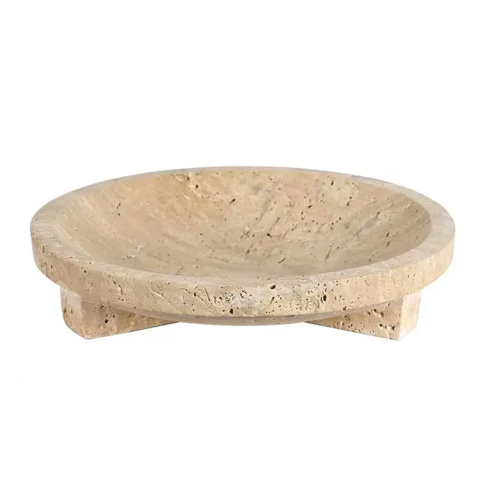 The Grand Interior LINEA Bowl Travertine