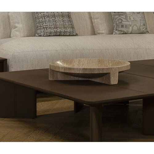 The Grand Interior LINEA Bowl Travertine