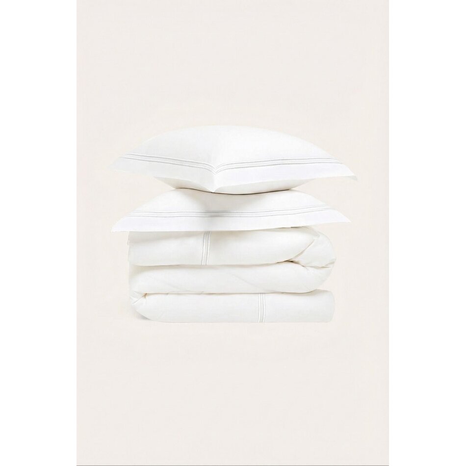 Cazzura Cazzura X Proluca Duvet Cover - White on White - 240x220cm Cazzura Cazzura X Proluca Duvet Cover - White on White - 240x220cm