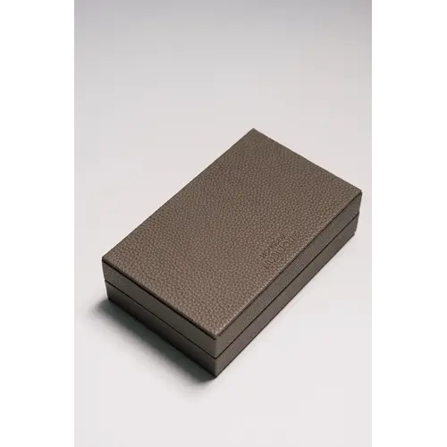 House of Nobilique Card Box Taupe – Luxe Lederen Speelkaarten Box met Dice & Yahtzee Notitieboek