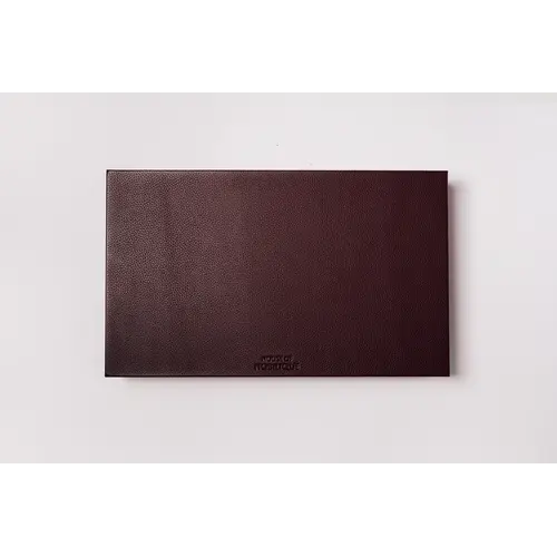 House of Nobilique Big Backgammon Burgundy – Oversized Luxe Lederen Backgammon Table Book (48 x 58 cm)