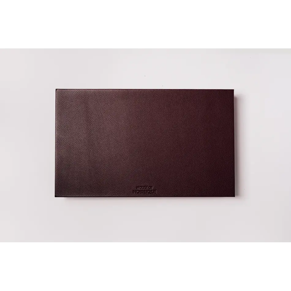 House of Nobilique Big Backgammon Burgundy – Oversized Luxe Lederen Backgammon Table Book (48 x 58 cm)