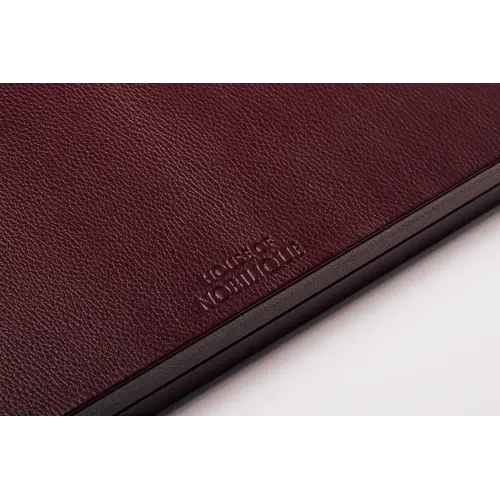 House of Nobilique Big Backgammon Burgundy – Oversized Luxe Lederen Backgammon Table Book (48 x 58 cm)