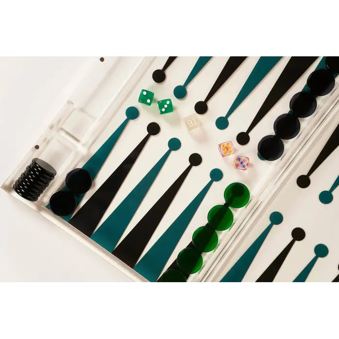 House of Nobilique Portable Backgammon - Luxury Portable Backgammon Set of Acrylic (38.5 x 23.3 cm) House of Nobilique Portable Backgammon - Luxury Portable Backgammon Set of Acrylic (38.5 x 23.3 cm)