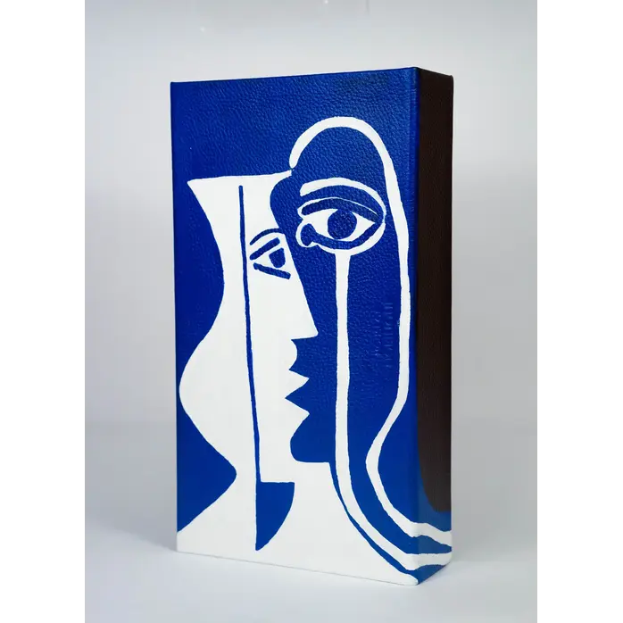 House of Nobilique Picassa x House of Nobilique Booklet Backgammon – Handgeschilderde Luxe Leren Art Edition